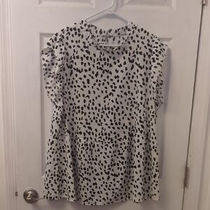 Dalmation Print Top